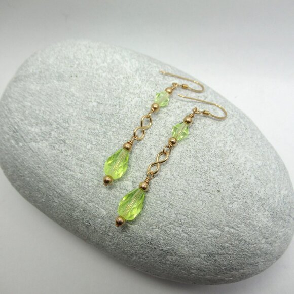 Uranium and 14k gf earrings - Picture 5 of 10